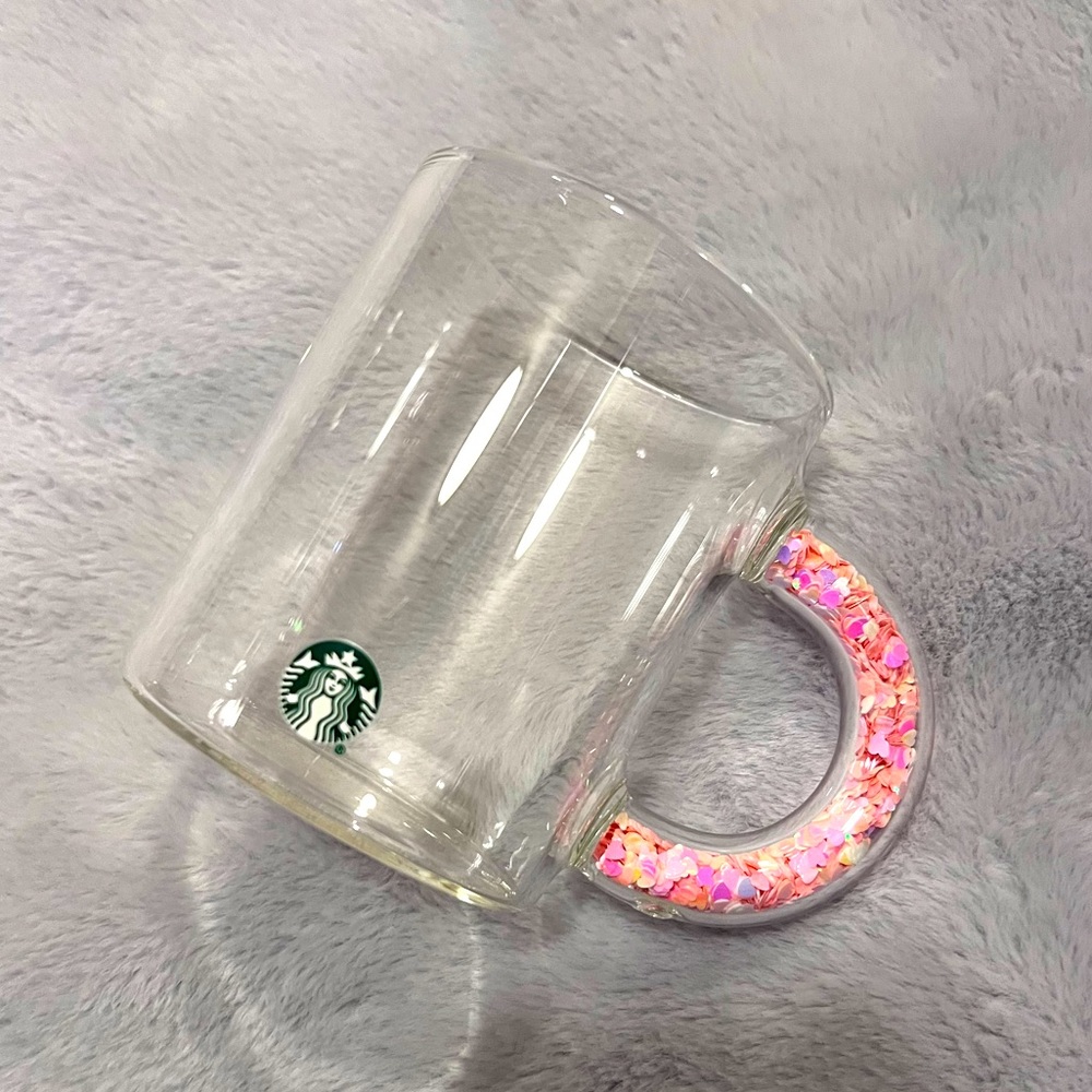 Last one! Starbucks 2022 Valentines Day Glass Mug